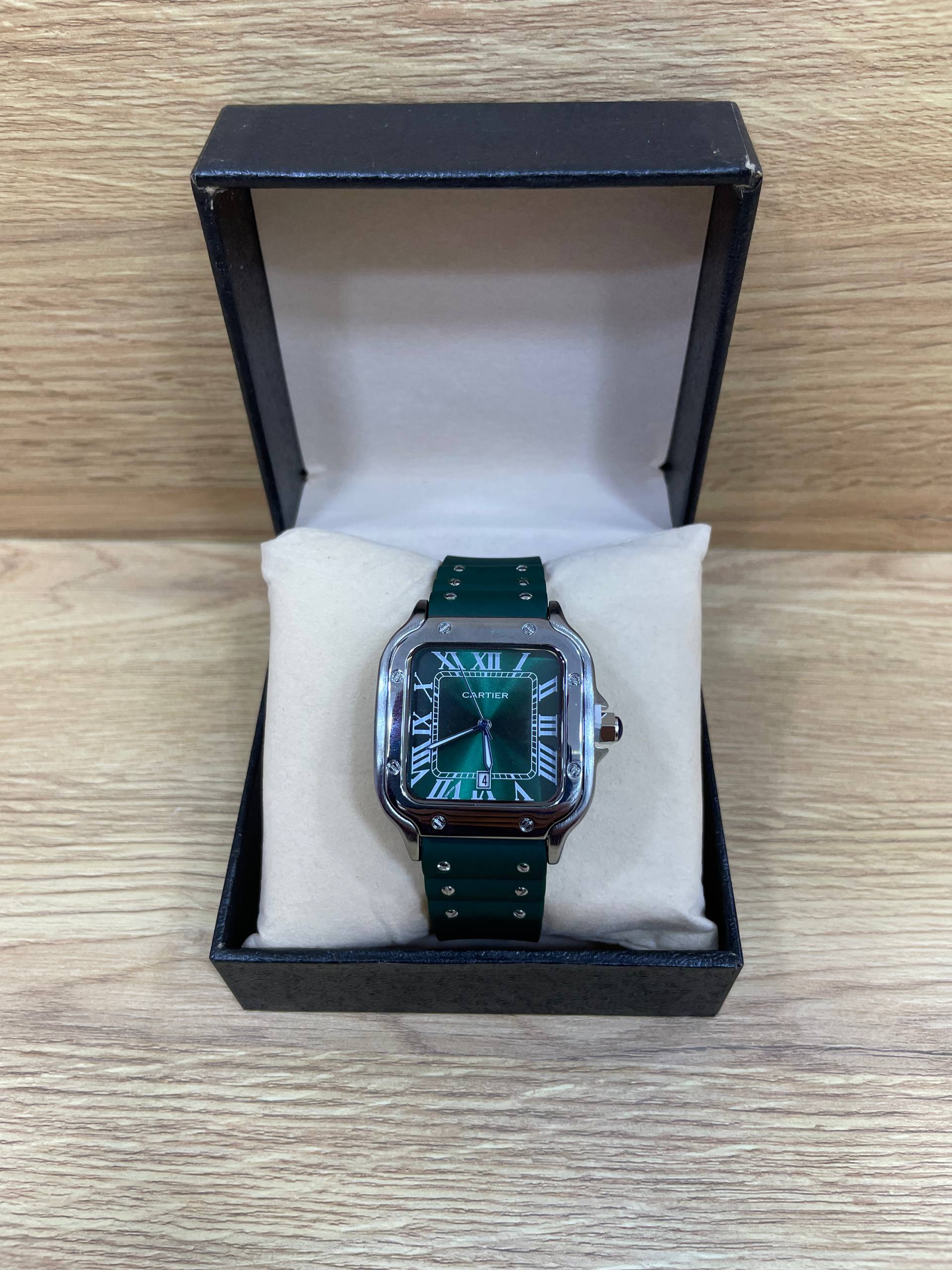 CARTIER SANTOS SILICON BOITE SIMPLE