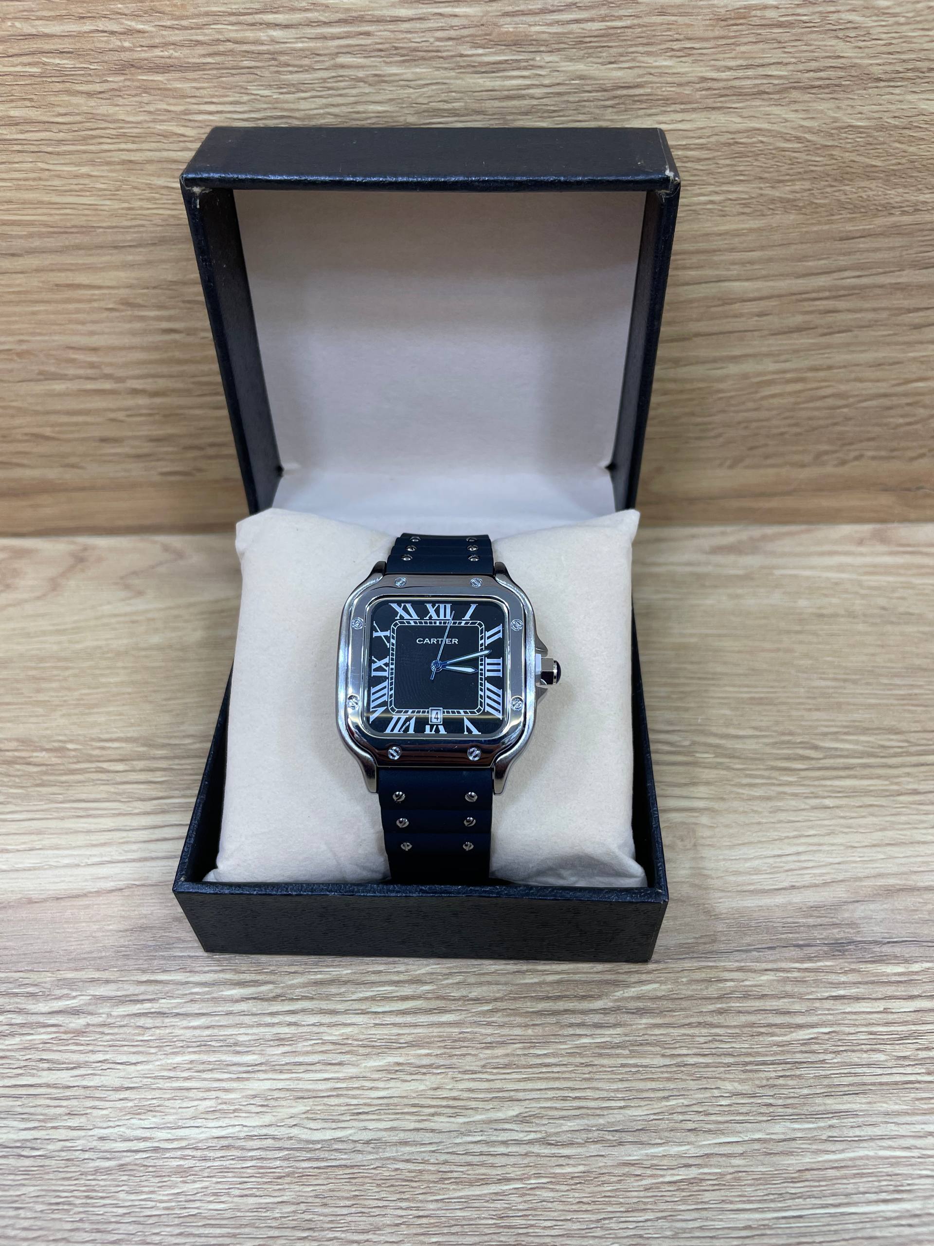 CARTIER SANTOS SILICON BOITE SIMPLE