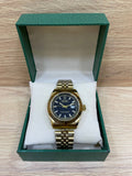 ROLEX DATE JUST GOLD BOITE SIMPLE