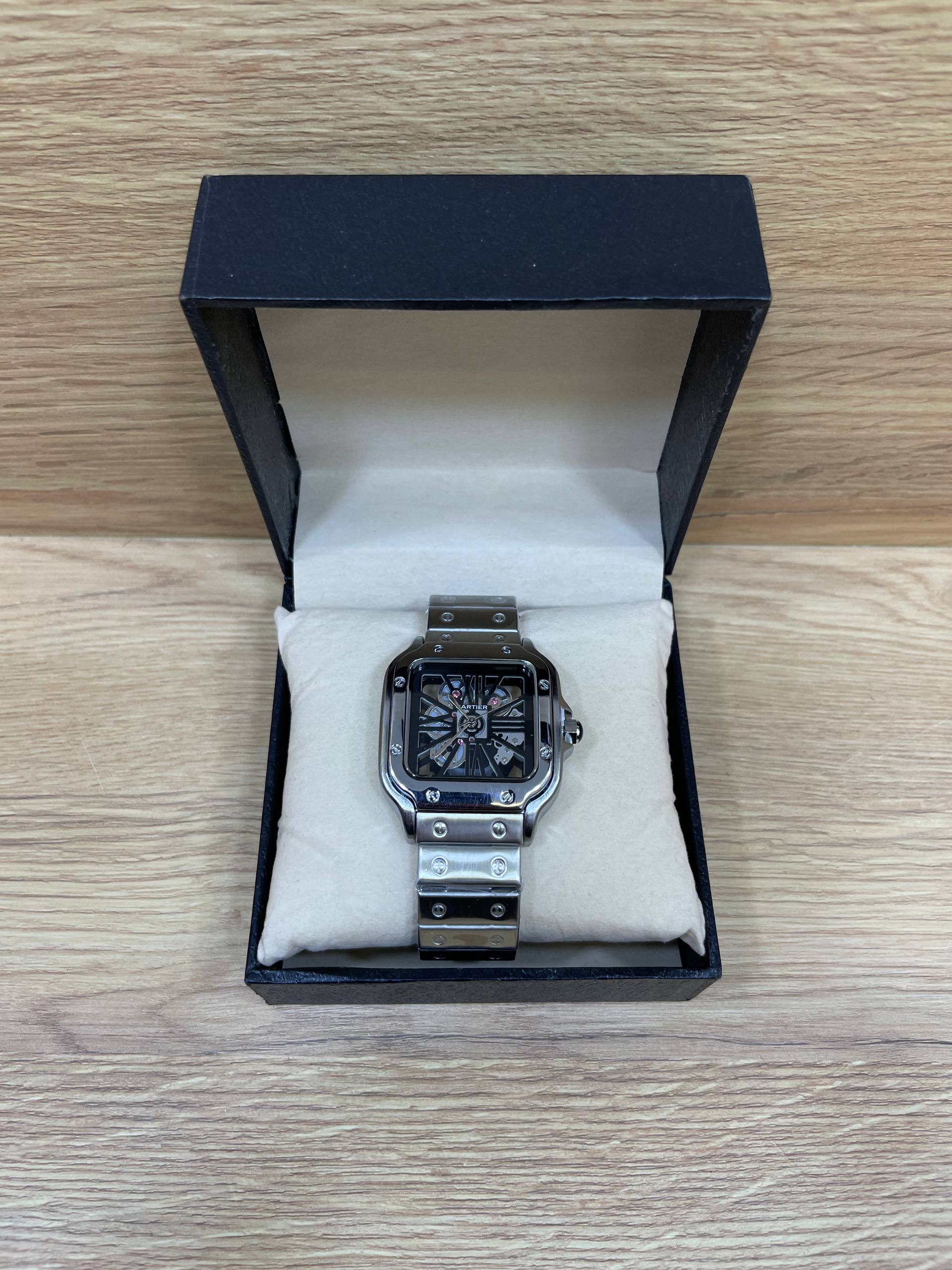 CARTIER SANTOS TRANSPARENT BOITE SIMPLE