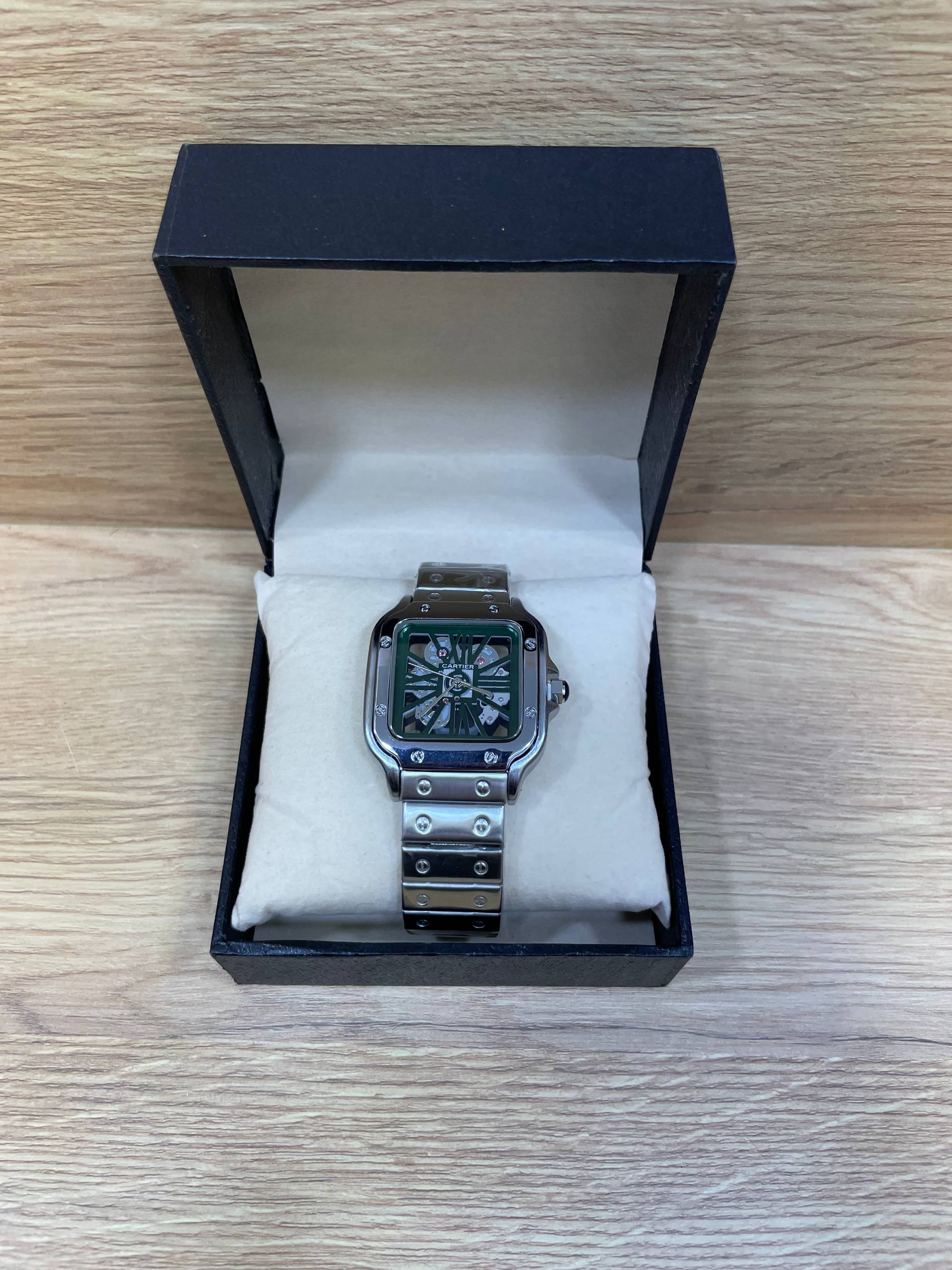 CARTIER SANTOS TRANSPARENT BOITE SIMPLE